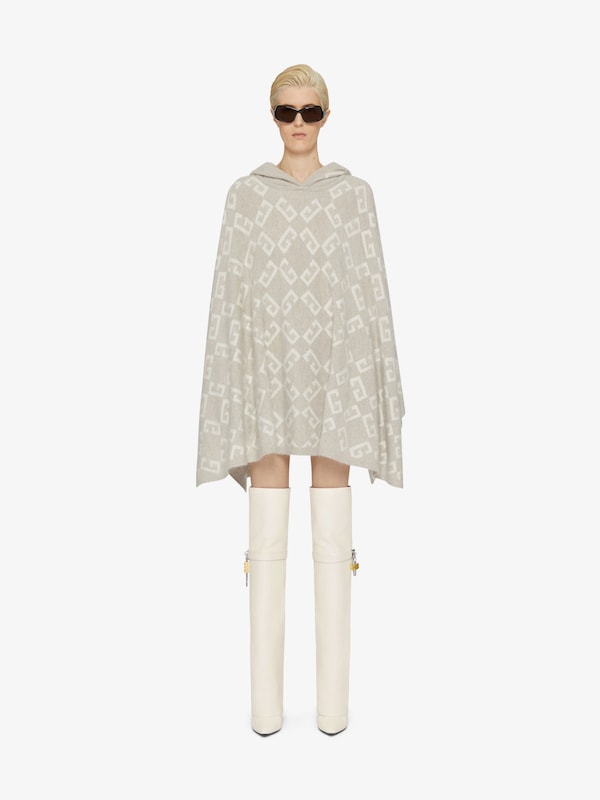 Givenchy Poncho In Monogram 72 Jacquard
