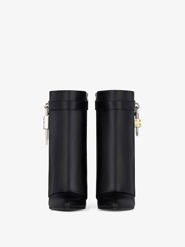 Givenchy Shark Lock Ankle Boots In Leather
