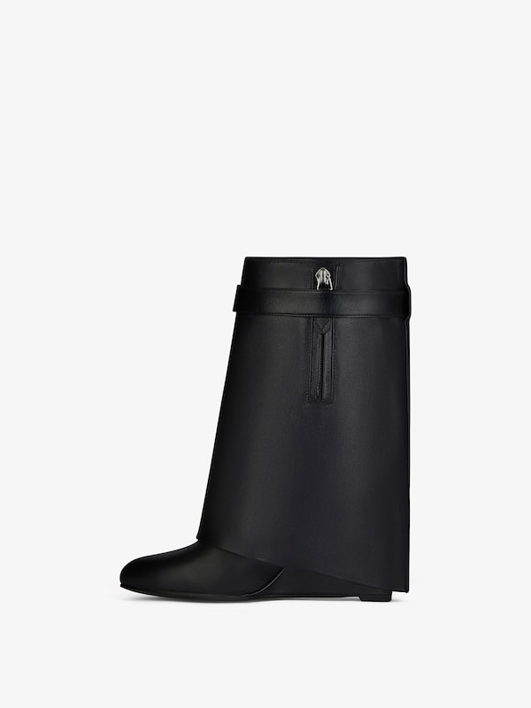 Givenchy Shark Lock Ankle Boots In Leather