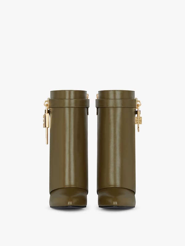Givenchy Shark Lock Ankle Boots In Leather