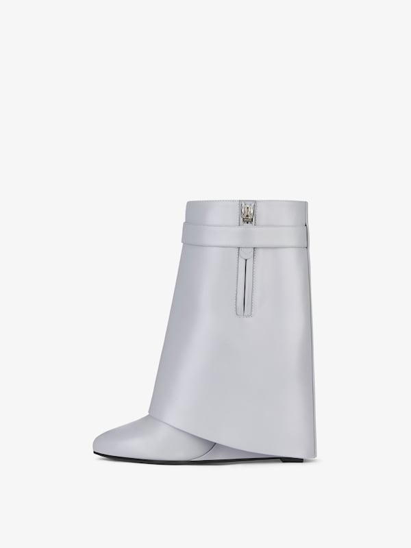 Givenchy Shark Lock Ankle Boots In Leather