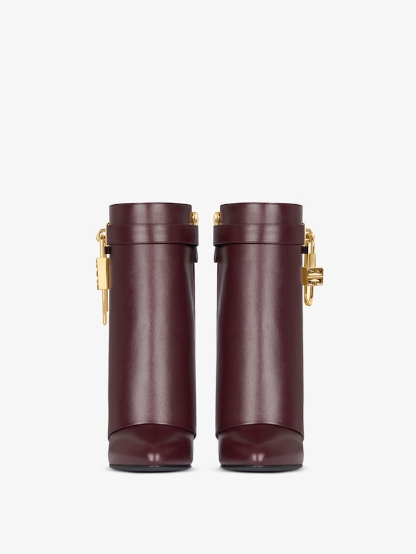 Givenchy Shark Lock Ankle Boots In Leather