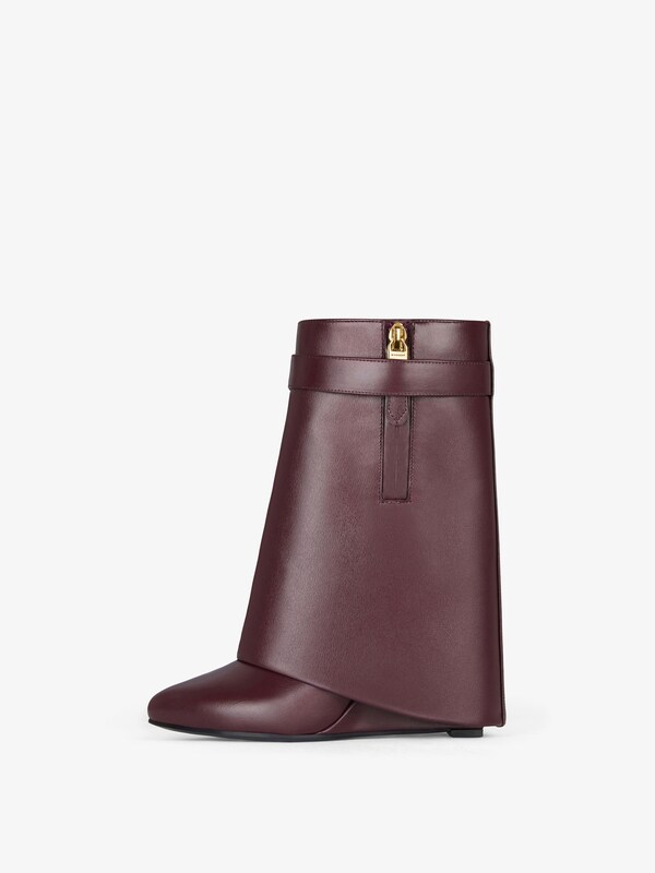 Givenchy Shark Lock Ankle Boots In Leather