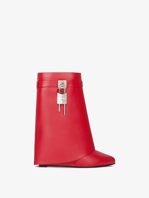 Givenchy Shark Lock ankle boots in leather