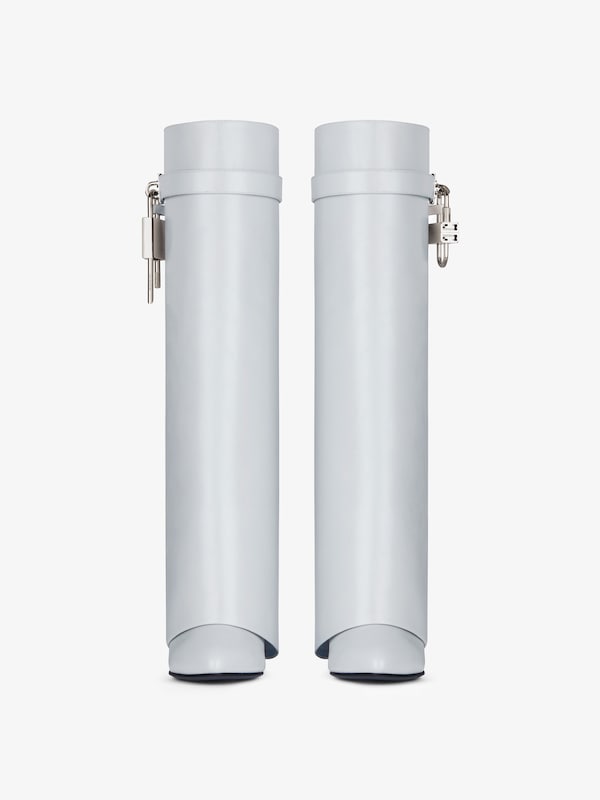 Givenchy Shark Lock Boots In Box Leather