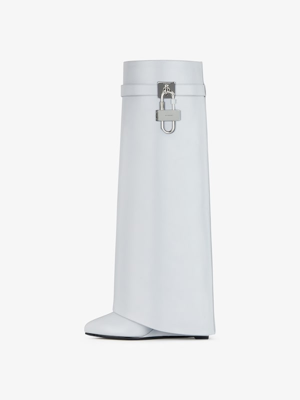 Givenchy Shark Lock Boots In Box Leather