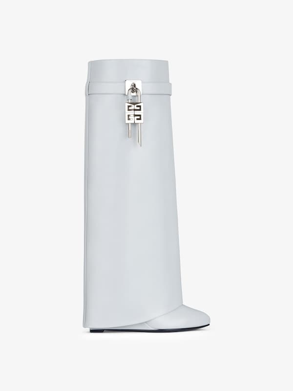 Givenchy Shark Lock boots in Box leather