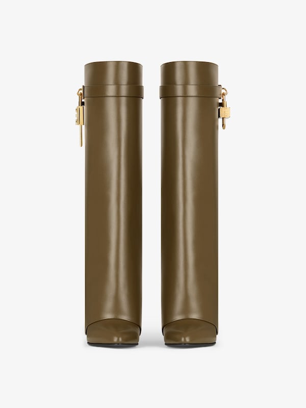 Givenchy Shark Lock Boots In Leather