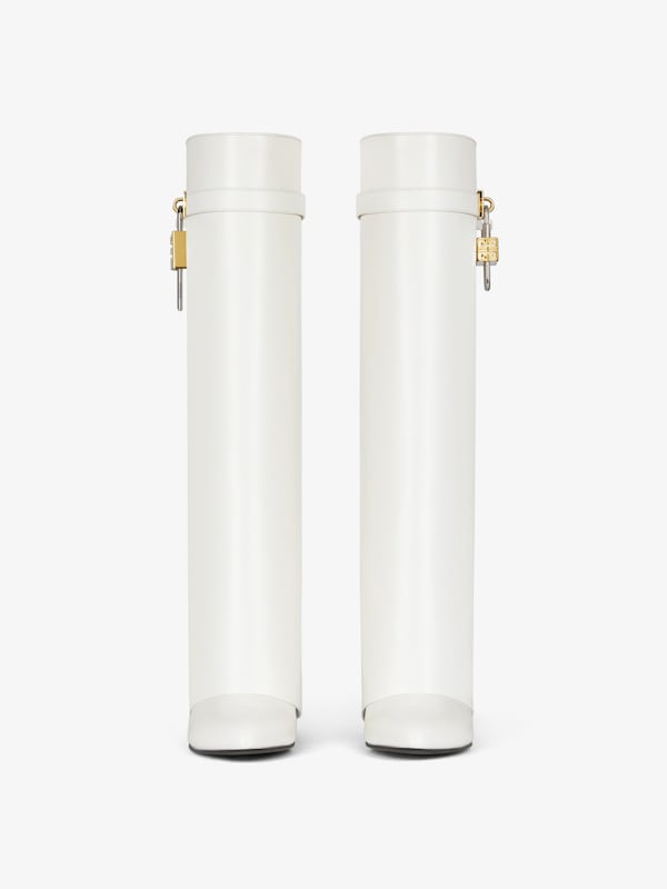 Givenchy Shark Lock Boots In Leather