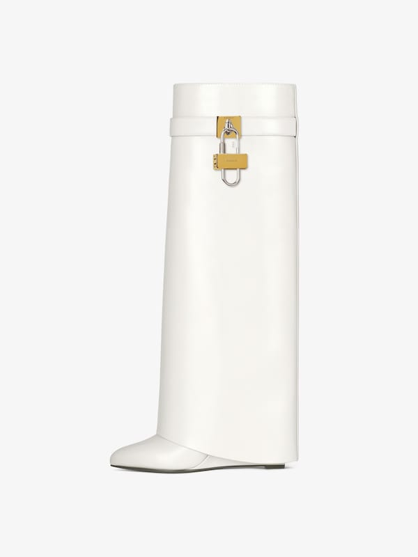 Givenchy Shark Lock Boots In Leather