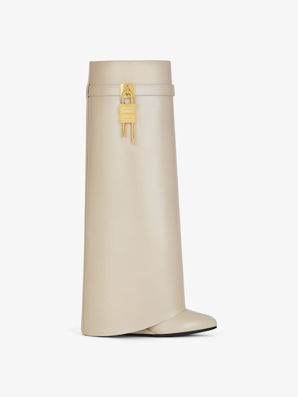 Givenchy Shark Lock Boots In Leather