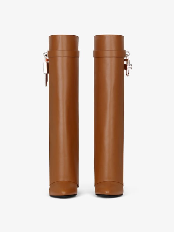 Givenchy Shark Lock Boots In Leather