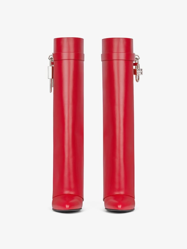 Givenchy Shark Lock Boots In Leather