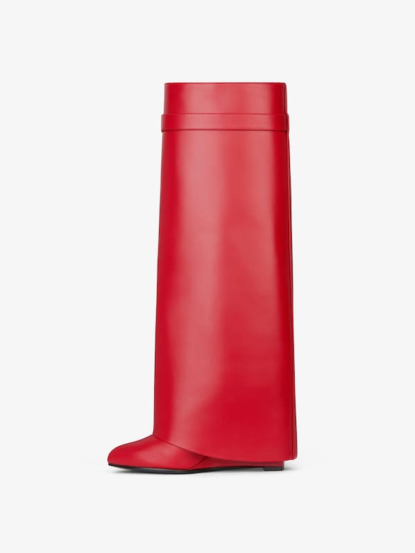 Givenchy Shark Lock Boots In Leather