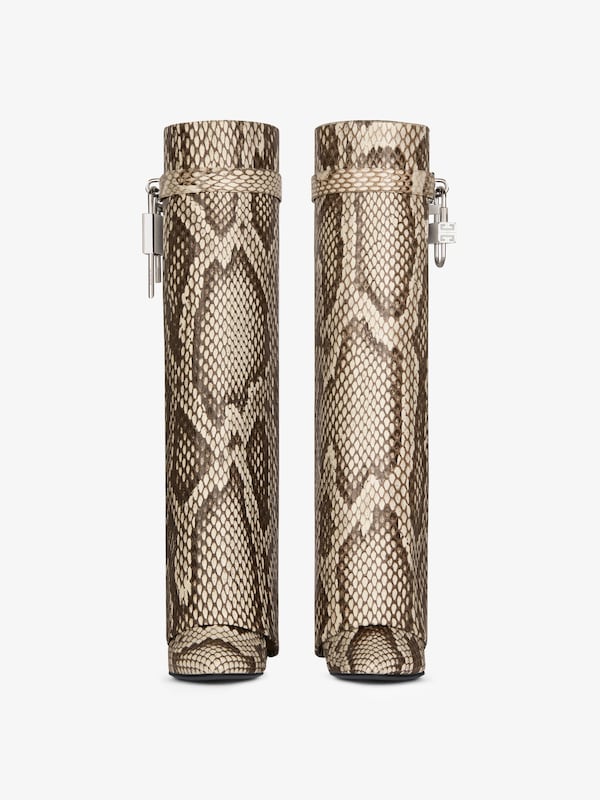 Givenchy Shark Lock Boots In Python