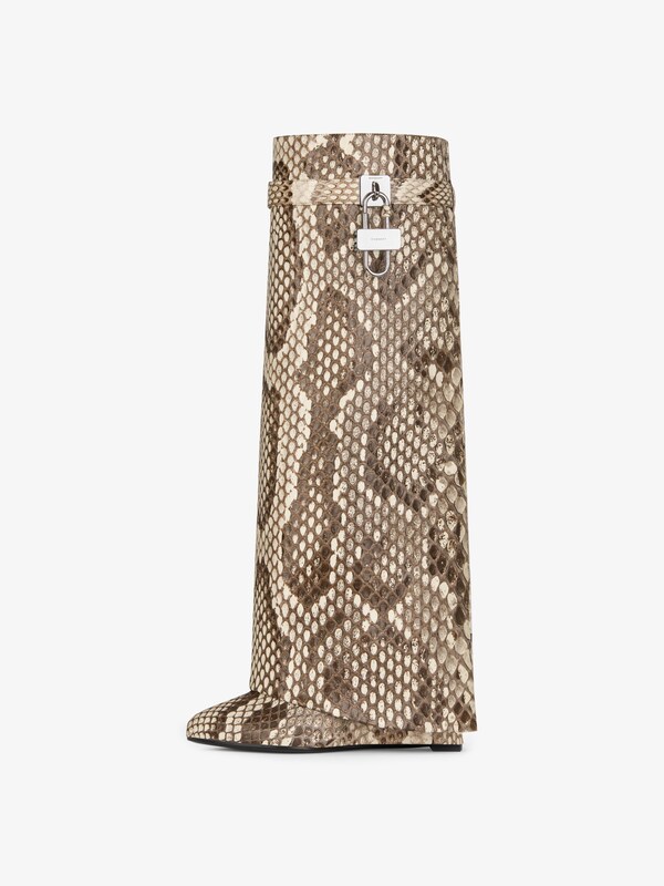 Givenchy Shark Lock Boots In Python