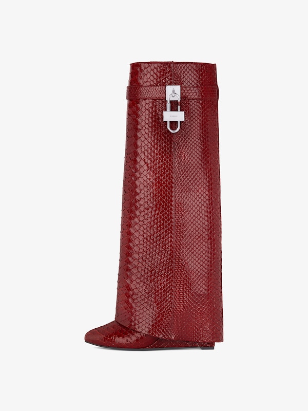 Givenchy Shark Lock Boots In Python