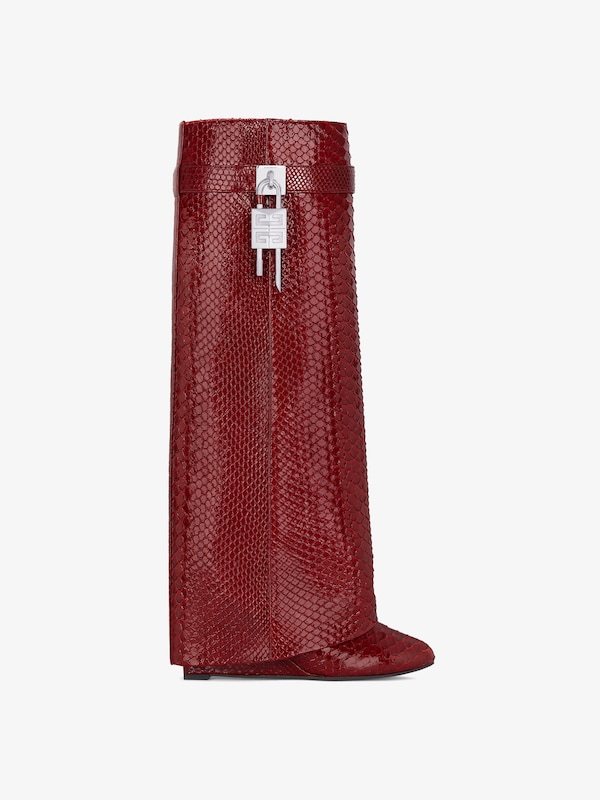 Givenchy Shark Lock Boots In Python