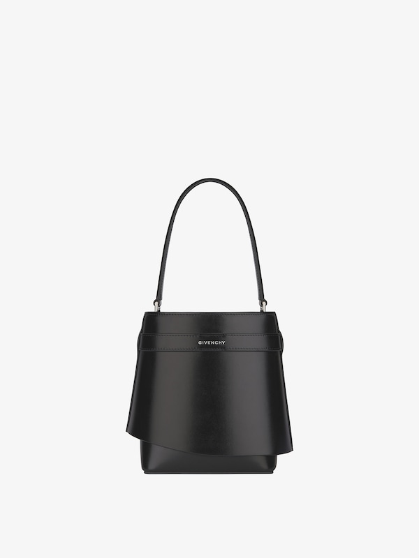 Givenchy Shark Lock Bucket Bag In Box Leather