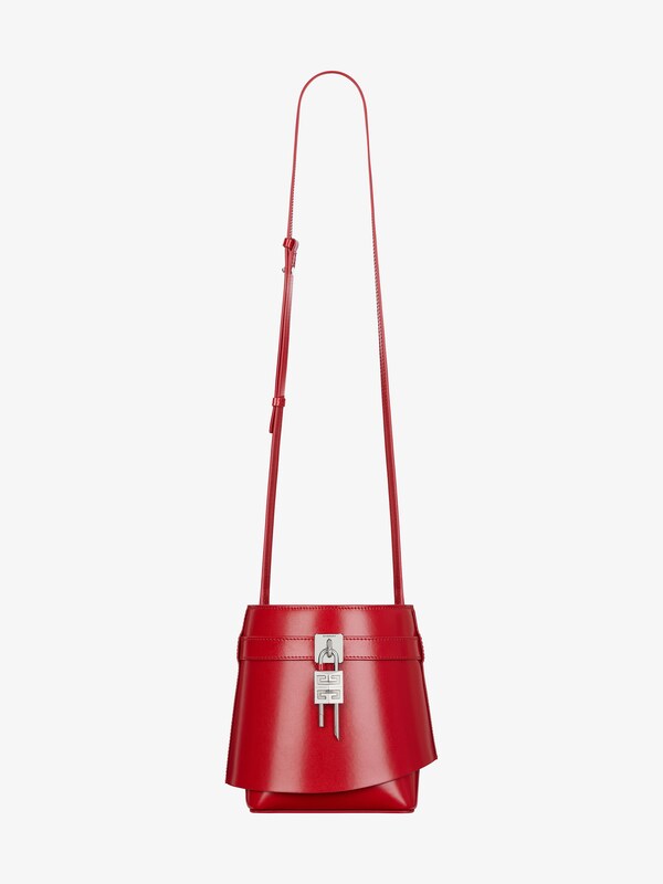 Givenchy Shark Lock Bucket Bag In Box Leather