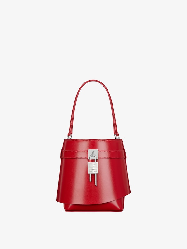 Givenchy Shark Lock bucket bag in Box leather