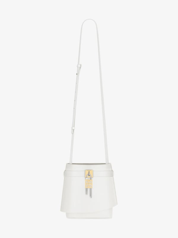 Givenchy Shark Lock Bucket Bag In Box Leather