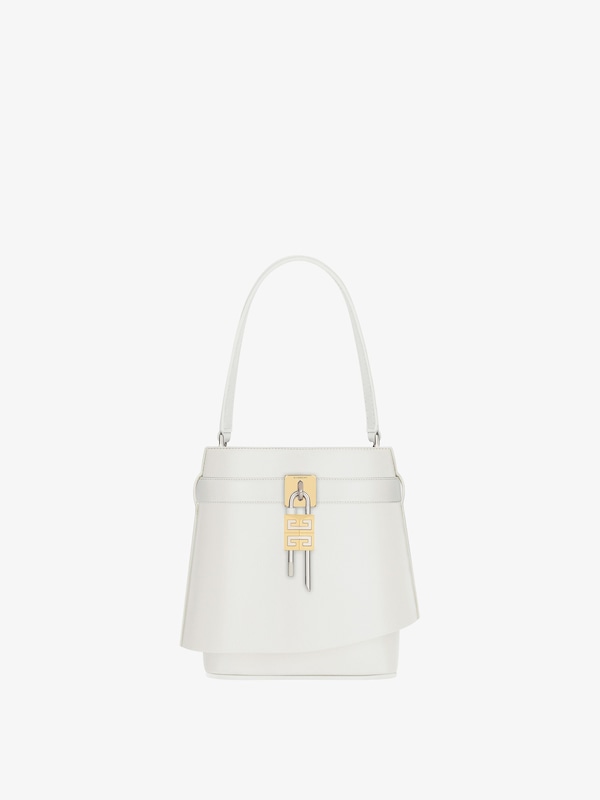 Givenchy Shark Lock bucket bag in Box leather