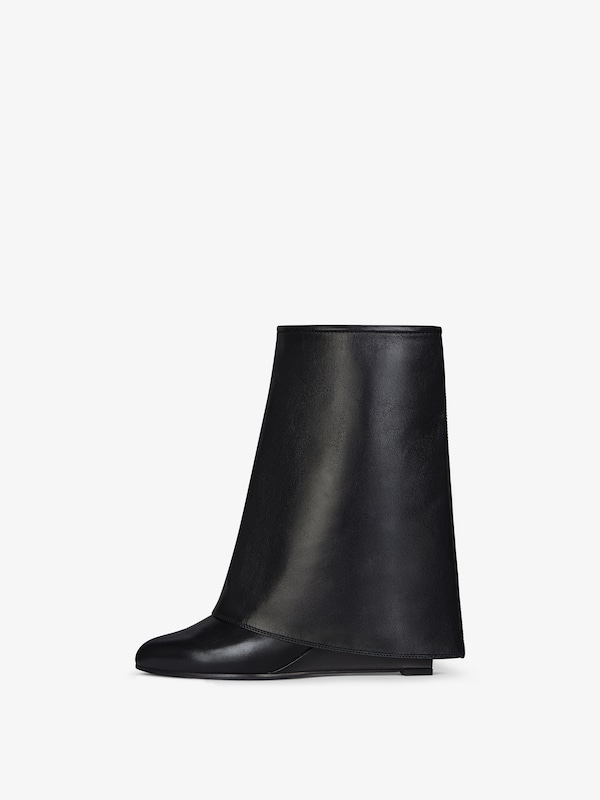 Givenchy Shark Lock Buckles Ankle Boots In Leather