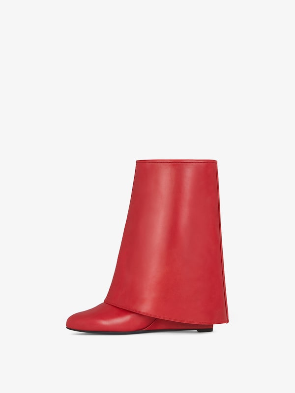 Givenchy Shark Lock Buckles Ankle Boots In Leather