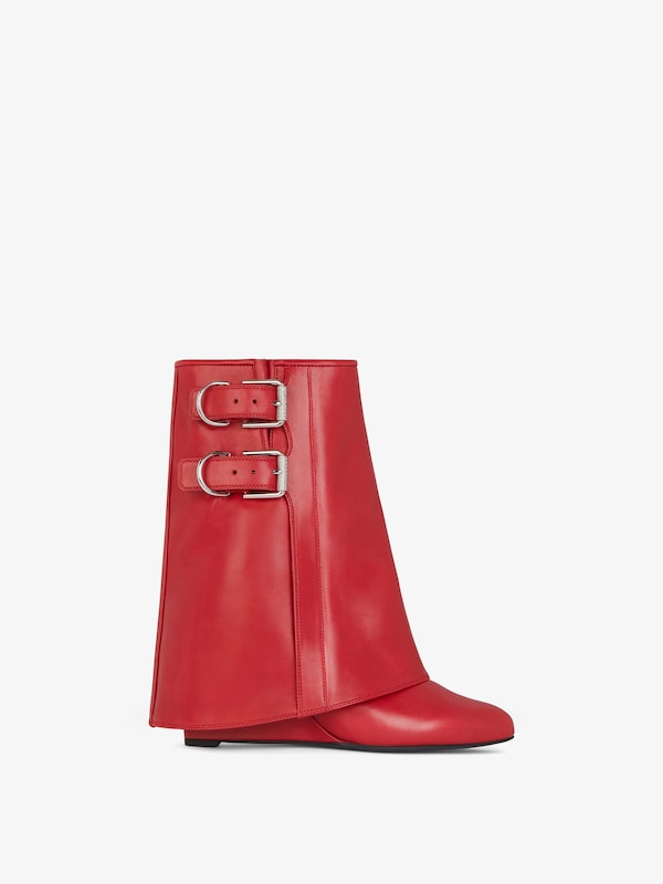 Givenchy Shark Lock Buckles ankle boots in leather