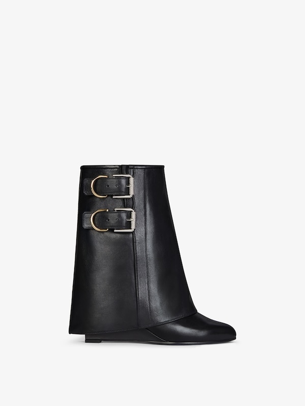 Givenchy Shark Lock Buckles ankle boots in leather