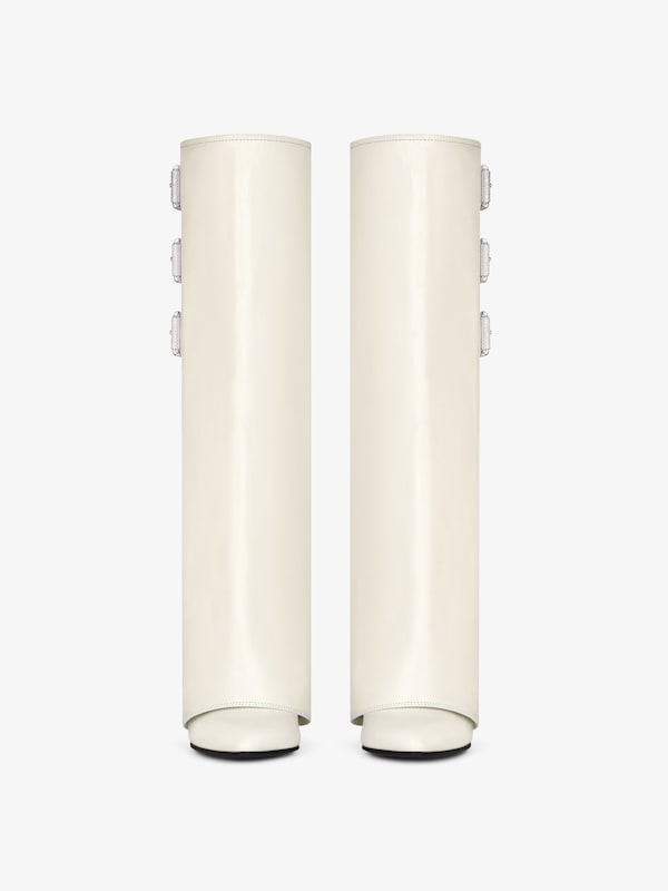 Givenchy Shark Lock Buckles Boots In Leather