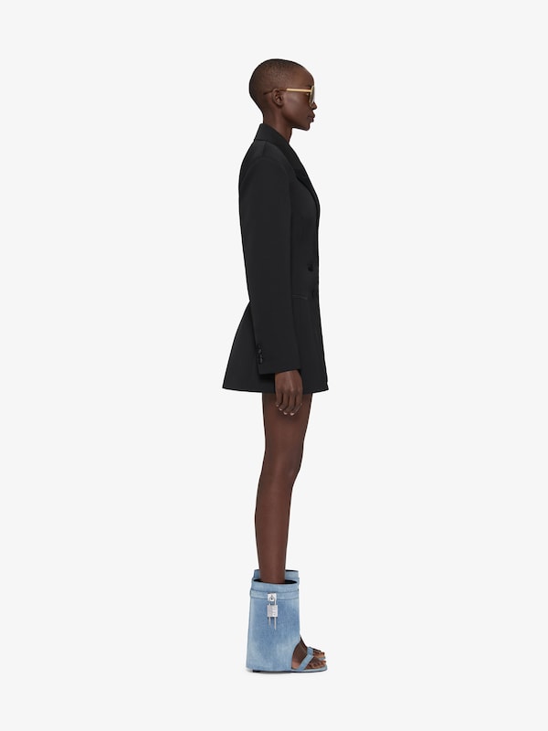 Givenchy Shark Lock Sandals In Gradient Denim