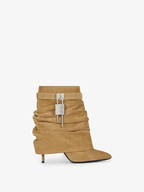 Givenchy Shark Lock Stiletto ankle boots in suede