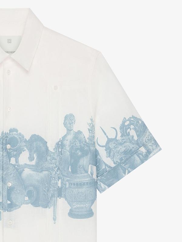 Givenchy Shirt In Linen With Hubert Objects Print