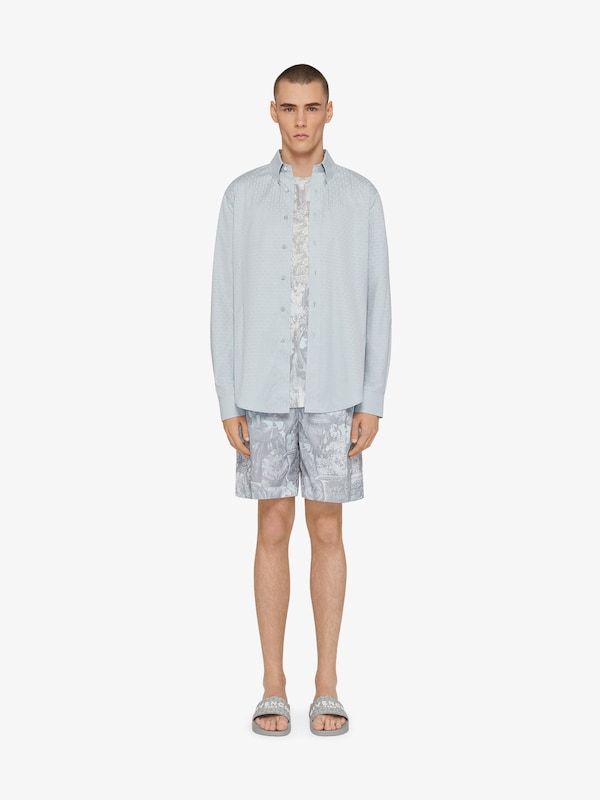 Givenchy Shirt In Monogram 72 Jacquard