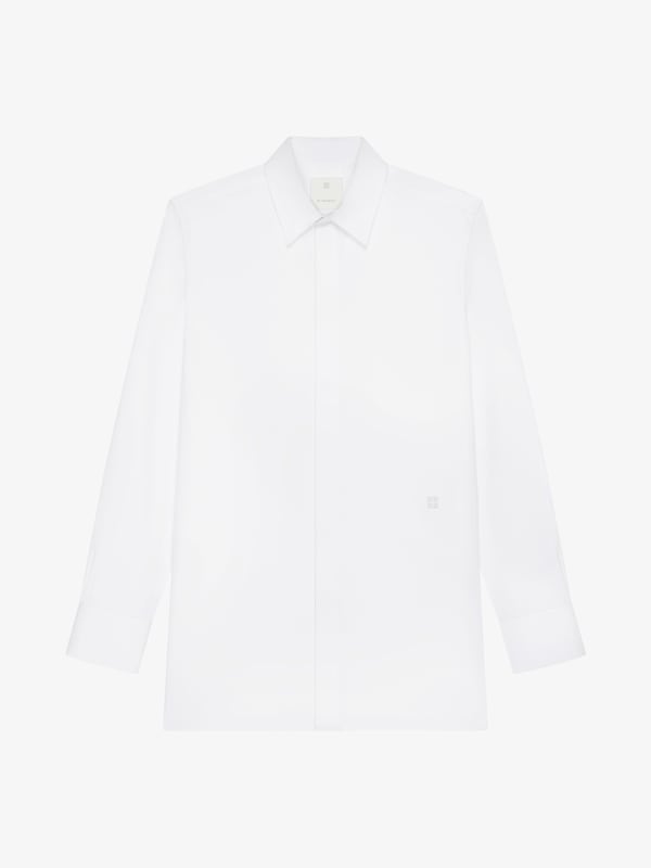 Givenchy Shirt In Poplin With 4G Detail
