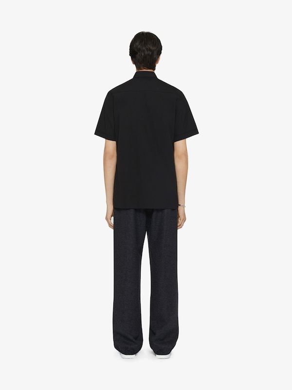 Givenchy Shirt In Poplin With GIVENCHY Gros Grain