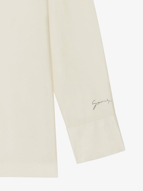 Givenchy Shirt In Silk With Hair Print Lavalliere