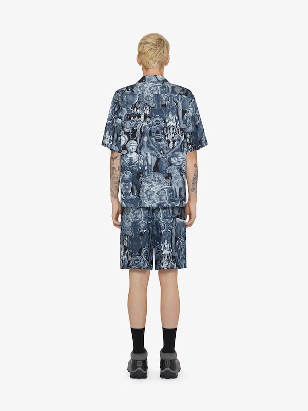 Givenchy Shirt In Silk With Hubert Objects Print