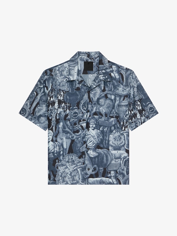 Givenchy Shirt In Silk With Hubert Objects Print