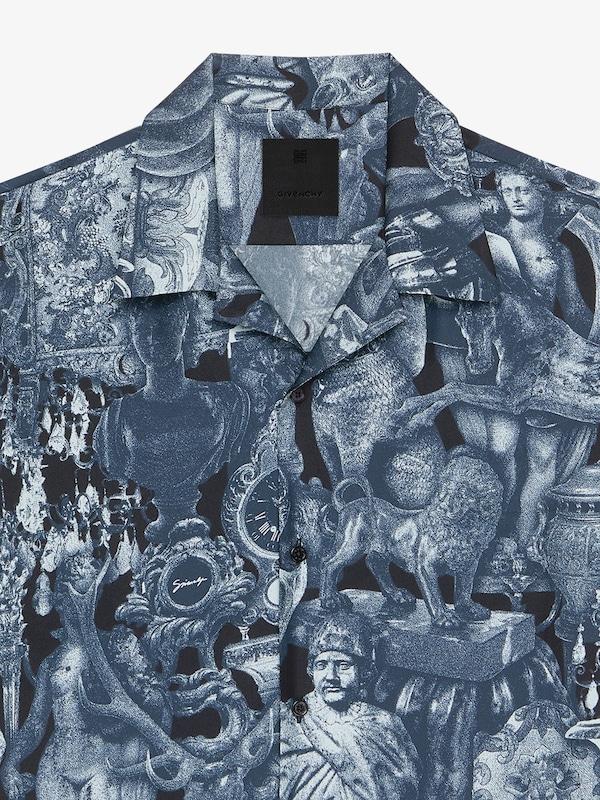 Givenchy Shirt In Silk With Hubert Objects Print