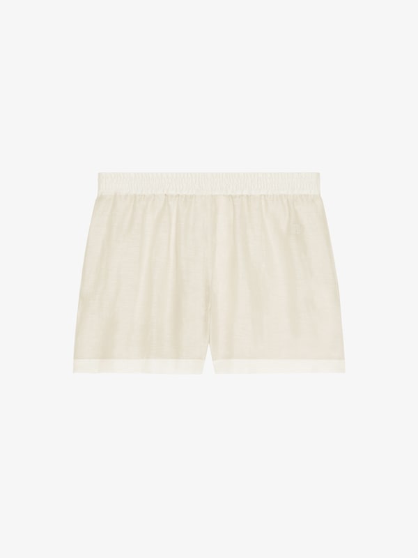 Givenchy Shorts In Silk And Linen