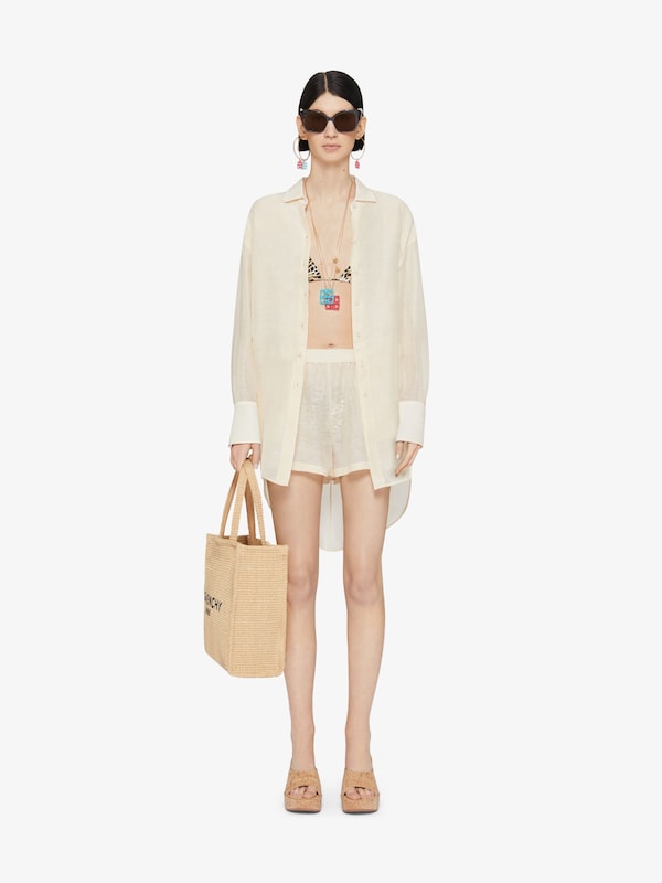 Givenchy Shorts in silk and linen