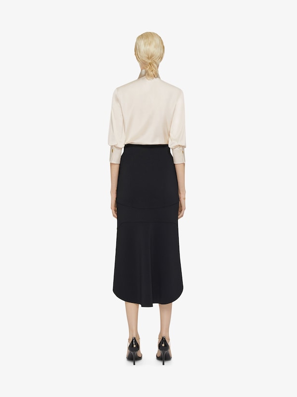 Givenchy Skirt In Punto Milano With Buttons