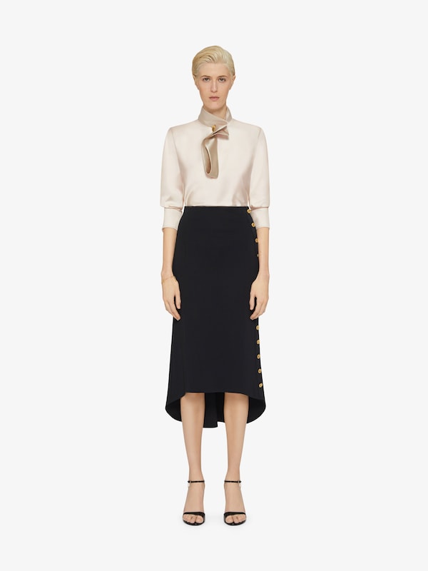 Givenchy Skirt in Punto Milano with buttons