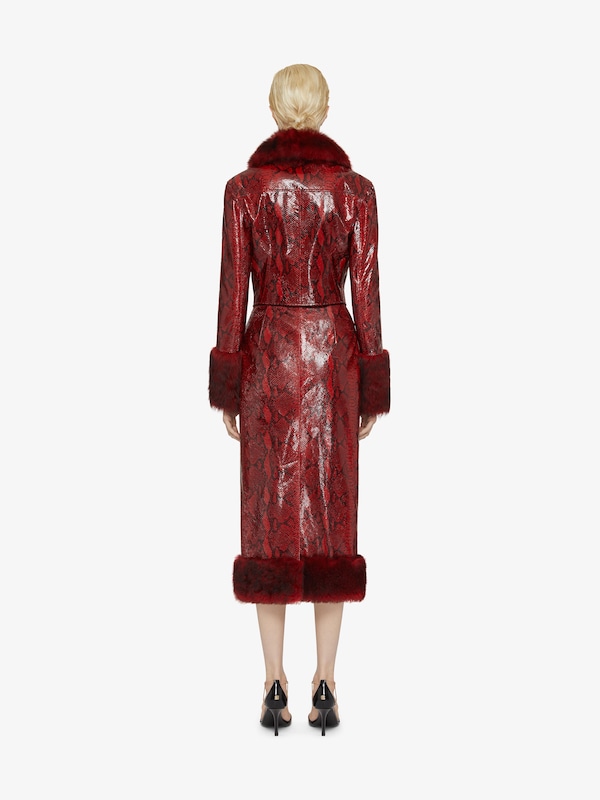 Givenchy Skirt In Python Print Leather And Fur