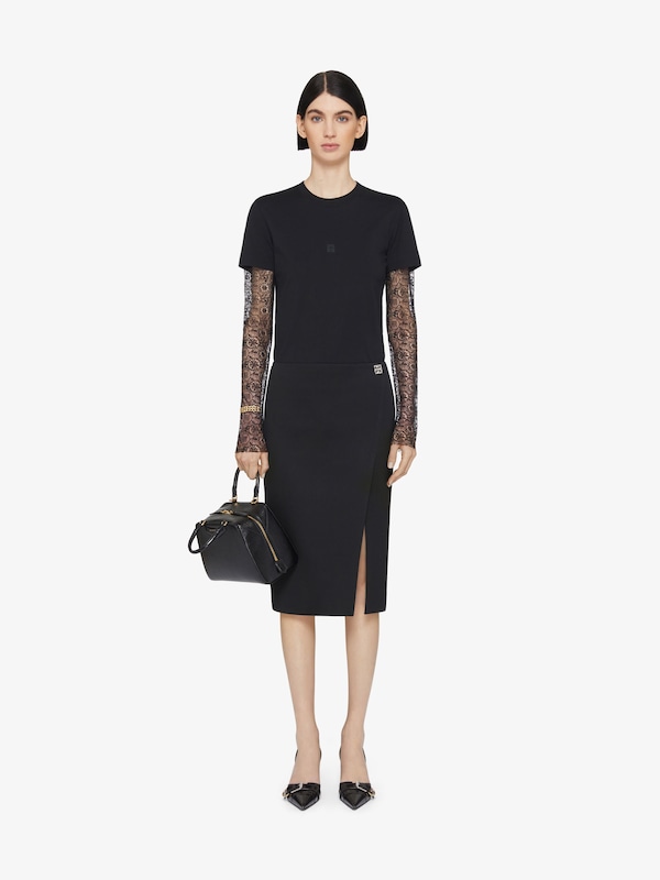 Givenchy Skirt in wool with 4G Liquid detail
