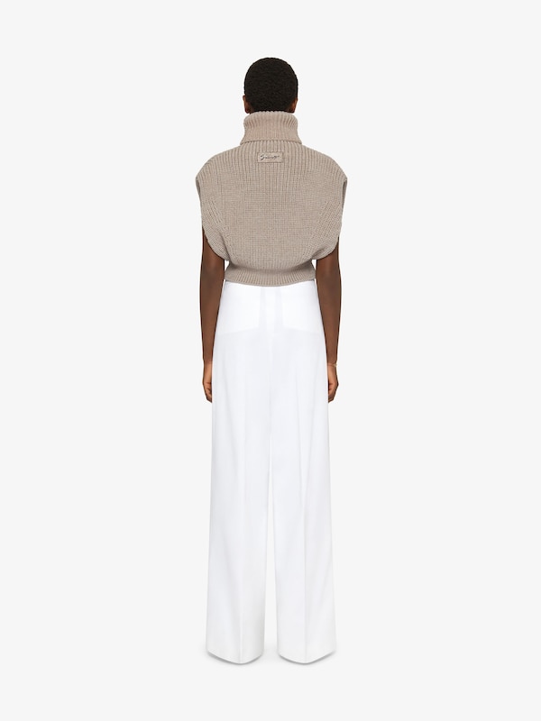 Givenchy Sleeveless Turtleneck Sweater In Wool