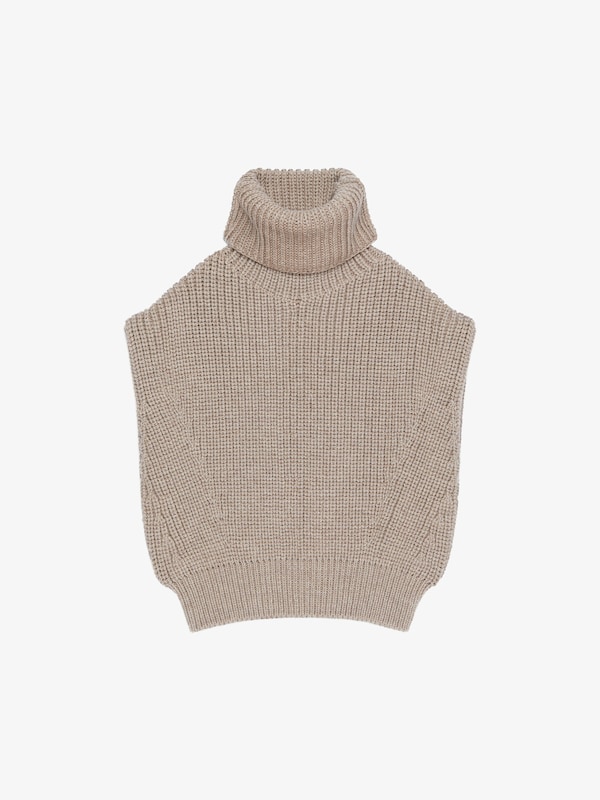 Givenchy Sleeveless Turtleneck Sweater In Wool